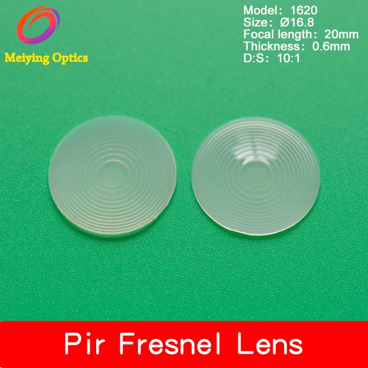 HDPE material round shape pir sensor fresnel lens Model 1620 for human thermometer