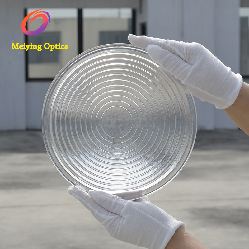 Mold Pressed 50-300mm Spot Fresnel Lens,Glass Borosilicate Fresnel Lens for Spot Light